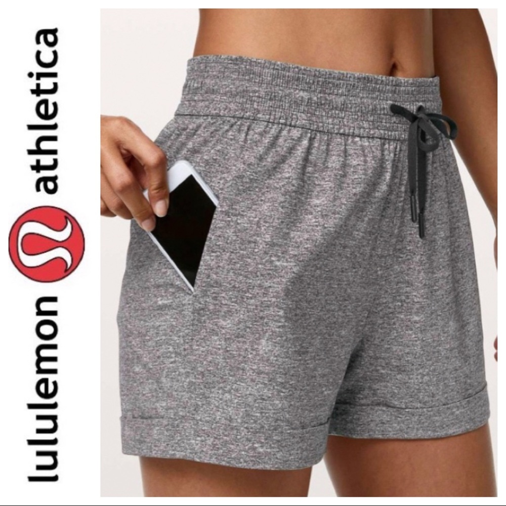 Heather Grey Cuffed “Spring Break Away” Shorts